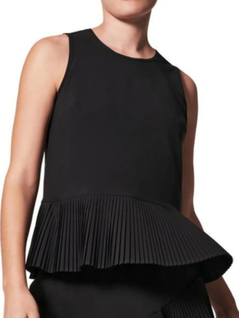 SPANX Yes Pleats Peplum Top, Size XS